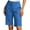 #Style3-Light Blue-JSX3, variant on 10" Inseam Bermuda Knee Length Shorts Women Linen Elastic Waist Summer 2025 Lightweight Casual Shorts High Waisted Stretch Wide Leg Workout Long Shorts with Pockets Coffee M