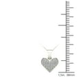 thumbnail image 4 of aaXia 10K White Gold Diamond Accent Heart Pendant Necklace, 4 of 5