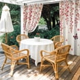 thumbnail image 2 of 1 Panel Outdoor Curtains for Patio Waterproof 54"x108" Butterfly Flower Weatherproof Privacy Outsides Curtains, Farmhouse Vintage Country Pink Floral Grommet Thermal Drapes for Cabana Porch Pergola, 2 of 8