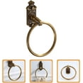 thumbnail image 3 of 5pcs Bathroom Towel Holder Space Aluminum Towel Rack Towels Towel Warmer for Facials Bathroom Towel Rack Bathroom Towel Hanger Shower Towel -Mounted Towel Ring Organizer, 3 of 5