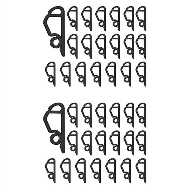 240X Mini para Canalones Clips de Luz NavideñA para Exteriores Clips para Colgar Luz para Fiestas Decoraciones NavideñAs Cadena de Luces Negro