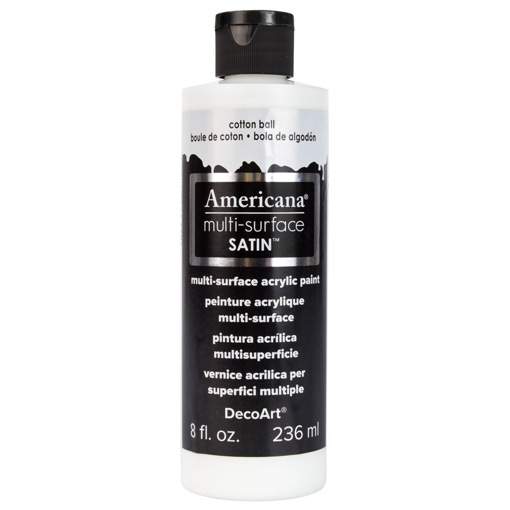 DecoArt Americana MultiSurface Acrylic Color, 8 oz. Cotton Ball