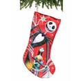 thumbnail image 2 of Kurt Adler 19" NIGHTMARE JACK+SALLY PRINT STOCKING, 2 of 7