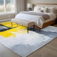 thumbnail image 4 of 6'x9' Area Rugs, Yellow Grey Indoor Outdoor Area Rug for Living Room Bedroom, Modern Oil Painting Abstract Washable Bathroom Rugs Kitchen Floor Carpet Mats Home Decor Aesthetic, 4 of 8