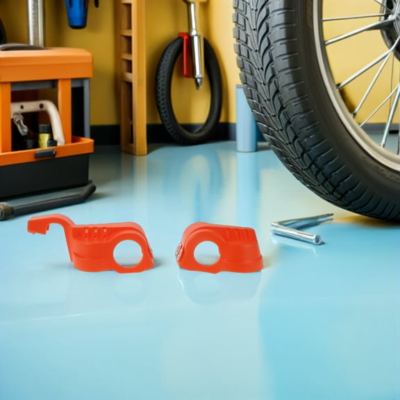 OUNONA Motorcycle Shock Protector Cover Orange Front Fork Boots Durable Weather Resistant