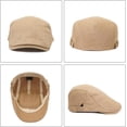 thumbnail image 5 of Newsboy Hats for Men Flat Cap Cotton Adjustable Breathable Irish Cabbie Ivy Driving Hunting Hat, 5 of 7