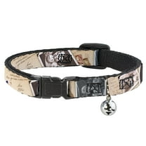 Disney Breakaway Cat Collar With Bell, Plastic Clip, Easy Adjustable, Up Adventure Book Snapshots Post Cards, 8.5 to 12 Inches 0.5 Inch Wide