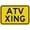 Warning Sign 1, variant on ATV Xing Sign 8"x12", Aluminum Tin Warning Signs for Home Outdoor Garden, Weatherproof Traffic Sign for Trail