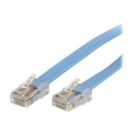 - Cisco Console Rollover Cable - Rj45 Ethernet - Network Cable - 6 Ft - Blue