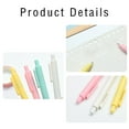 thumbnail image 5 of Meiiso Macaron Retractable Gel Pen, White, for Black Paper Writing Drawing Journaling Note Taking sch○○l Home（1pc：1.25ml）, 5 of 9