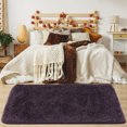 thumbnail image 4 of Soft Fluffy Shag Area Floor Rug Carpet for Living Room Purple 2'7" x 5'2", 4 of 8