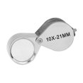 thumbnail image 1 of Lupa de joyero plegable, práctica, portátil, de bolsillo. 10X, 1 of 8