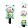thumbnail image 6 of Vsenkes Golf Wood Head Cover Club Head Cover Cute Pork Transport Protection Plush Golfer Green for Driver, 6 of 9