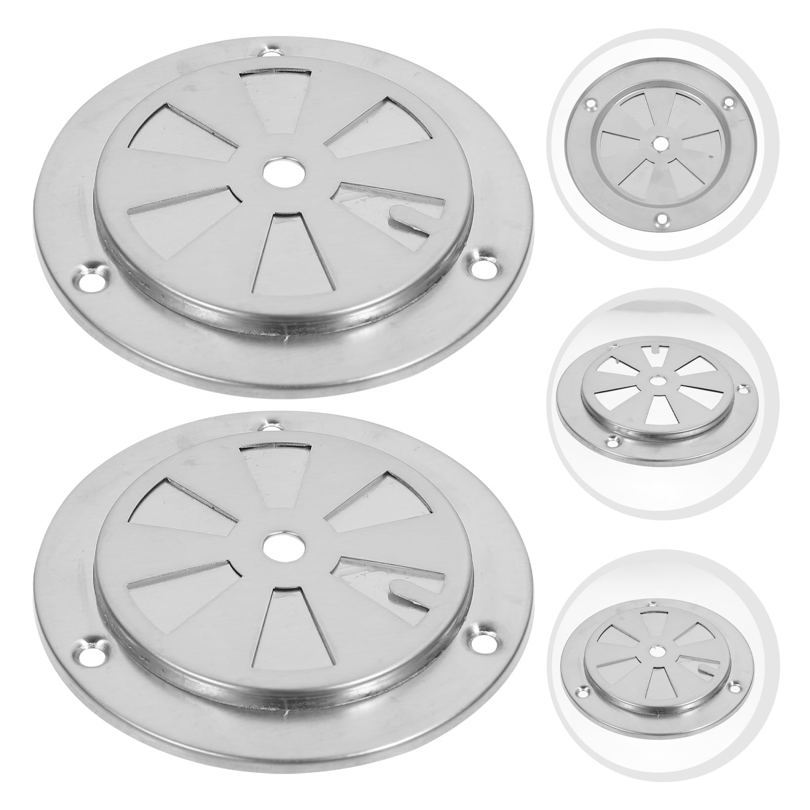ETHZZLE Oven Accessory Stainless Steel Air Vent Plated Silver for Home 2Pcs