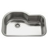 Houzer MH-3200-1 31-1/2" x 21" x 17-15/16" 31-1/2" x 21" Stainless Steel Undermount Offset Single Bowl Kitchen Sink