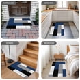thumbnail image 6 of Navy Blue Black Grey Door Mat&nbsp;Indoor Outdoor Entrance,Non Slip Rug for Kitchen Bathroom Entryway Rug,Modern Irregular Geometric Abstract Washable Doormat Floor Mat 20x31.5 Inch, 6 of 8