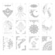 thumbnail image 1 of Plantillas de mandalas Plantilla de Mandala Artesanal de Tamaño A4 para , álbum de Recortes, Sello, Tarjeta de Papel, Plantilla de Plantilla, Paquete de Conjunto 2, 1 of 8