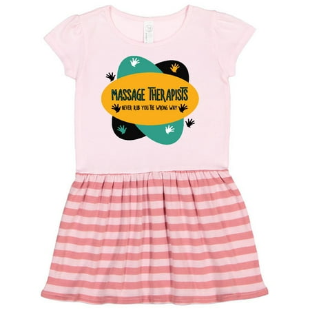 

Inktastic Colorful Massage Therapists Hands Rub Gift Toddler Girl Dress