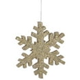 thumbnail image 2 of Vickerman L134708 24 in. Gold Outdoor Glitter Snowflake, 2 of 2