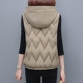 thumbnail image 6 of FNFYFH Puffer Vest Women Cropped Hooded Zip Up Quilted Sleeveless Jackets 2025 Lightweight Winter Gilet Waistcoat with Pockets, 6 of 8