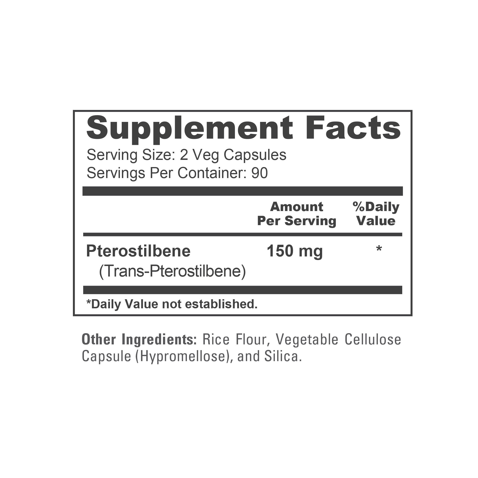 NusaPure 180 Veggie Caps of Pterostilbene 150mg: Non-GMO, Gluten-Free Dietary Supplement for Unisex Adult Health & Wellness