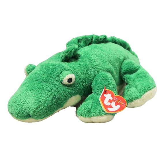 Ty Pluffies - Chomps the Green Alligator - Stuffed Animal