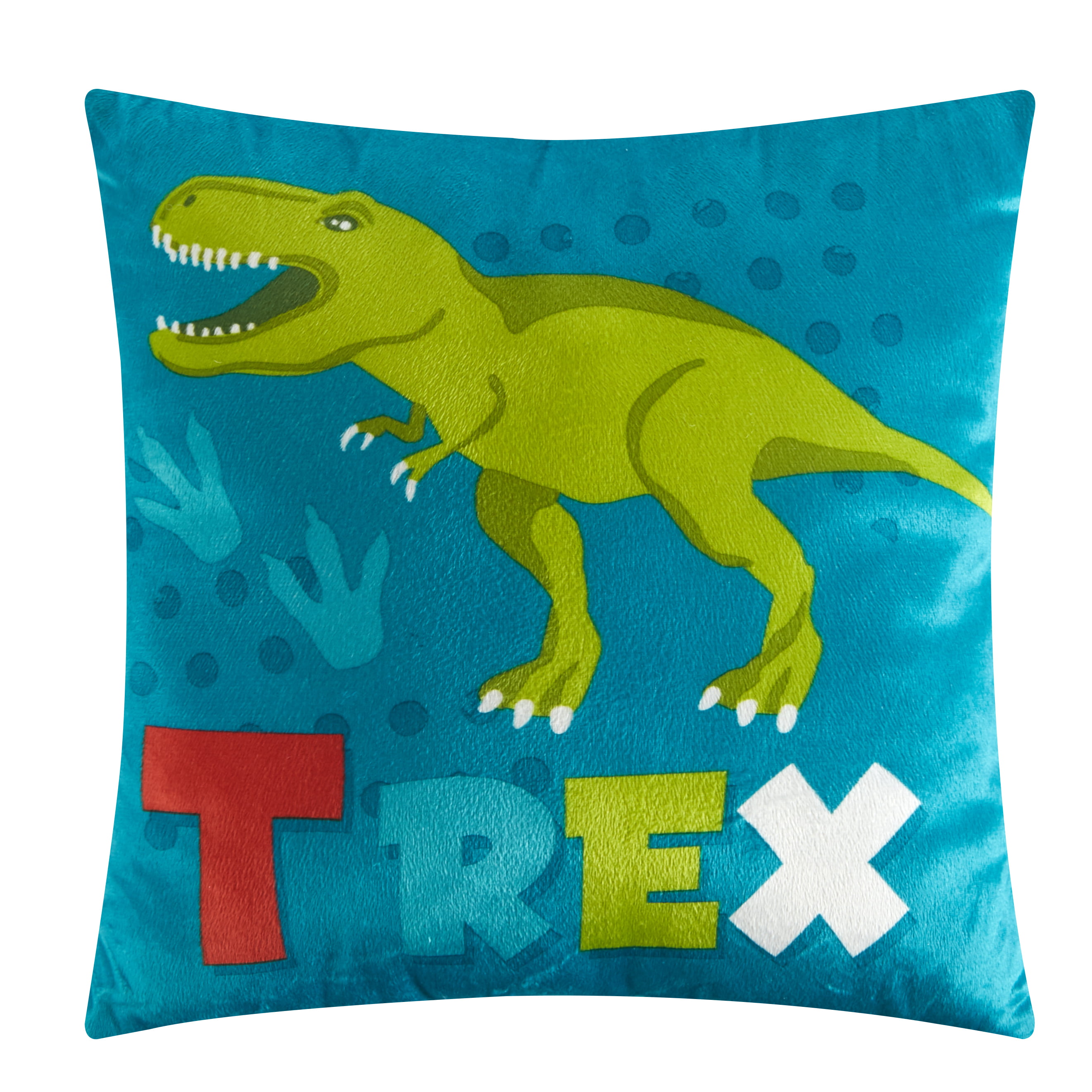 Jurassic World Dino DNA Plush Throw Blanket & Dinosaur Pillow Set 40in x 50in 