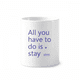 thumbnail image 1 of Letras de canciones que tienen que permanecer Cepillo de dientes titular de la pluma Mug de ceramica blanca taza 350ml, 1 of 2