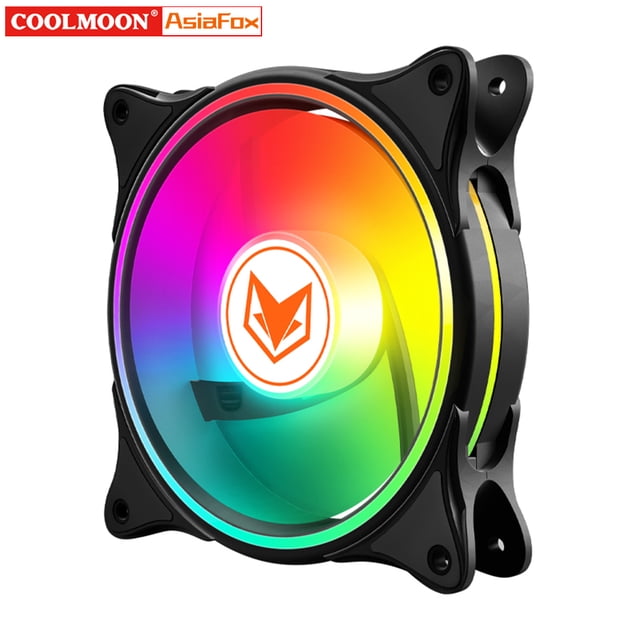 5V 3 Pin ARGB Case Chassis Fans 120mm Case Fan 12V 4 Pin PWM Computer Chassis Fans Hydraulic Bearing 24 LED Accessories Black