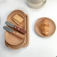 thumbnail image 2 of CNKOO Wooden Serving Tray Table Plate Snacks Food Storage Organizer, 2 of 8