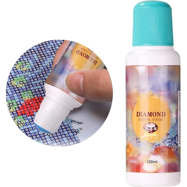 Painting Finish Sealer | Permanent Hold Shine Effect Sealer for Painting Finish Sealer and Puzzles, 5D Painting Finish Sealer Glue, 100ML