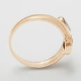 thumbnail image 3 of LBG British Made 14k Rose Gold Natural Pink Tourmaline Womens Band Ring - 33 size options - Size 7.75, 3 of 6