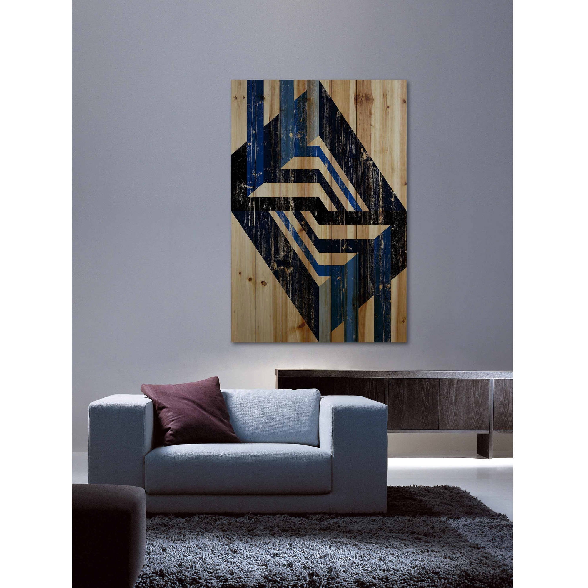 Marmont Hill - "Holding Hands" Painting Print on Natural Pine Wood
