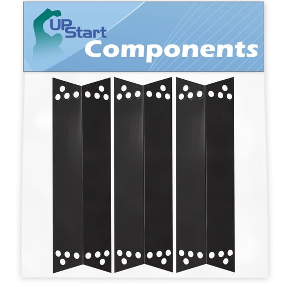 3-Pack BBQ Grill Heat Shield Plate Tent Replacement Parts for Charbroil 463411712 - Compatible Barbeque Porcelain Steel Flame Tamer, Guard, Deflector, Flavorizer Bar, Vaporizer Bar, Burner Cover 15"