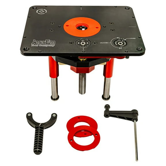 JessEm 02121 Mast-R-Lift II Router Lift – 8-1/4" x 11-3/4" Precision Router Table Lift