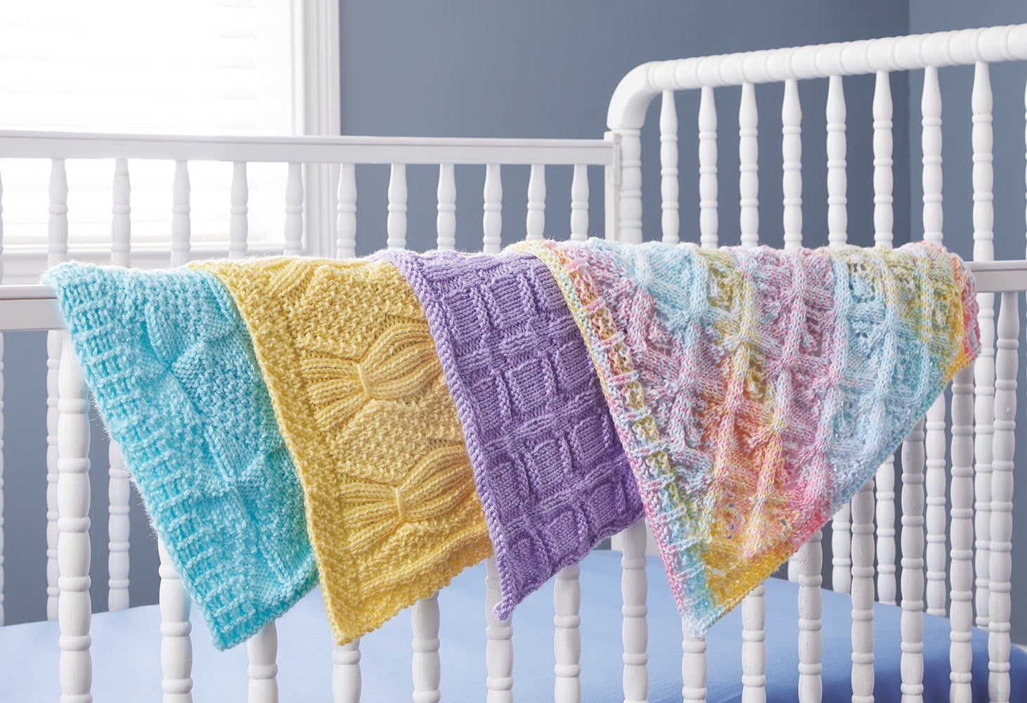 Mary Maxim Knit Car Seat Blankets