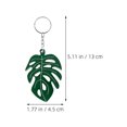 thumbnail image 2 of WHAMVOX 5pcs Tropical Palm Leaf Keychain Enamel Green Leaf Key Ring Hawaiian Hanging Ornament for Summer Luau Party Favors Plant Lovers, 2 of 8