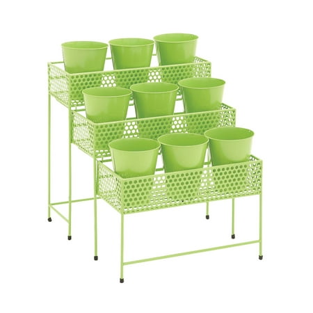 Unique Style The Simple Metal 3 Tier Plant Stand Green Home Decor 28932