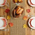 thumbnail image 5 of Farmhouse Table Runner - 70 Inch Long Country Chic Plaid Gingham Burlap Texture Cotton and Linen Blended Dress Scarves Farmhouse Table Runner for Kitchen Dining, Coffee Table, 13" x 70", 5 of 8