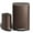 Brown, variant on CazToi Stainless Steel Trash Can Combo Set 50+10 L Step-On Kitchen & Bathroom Cans