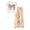 Beige, variant on Two Piece Sets for Girls, Old Girls Clothing, Bow Printed Short Sleeve T-Shirt and Cargo Pants Outfits 5-15 Years