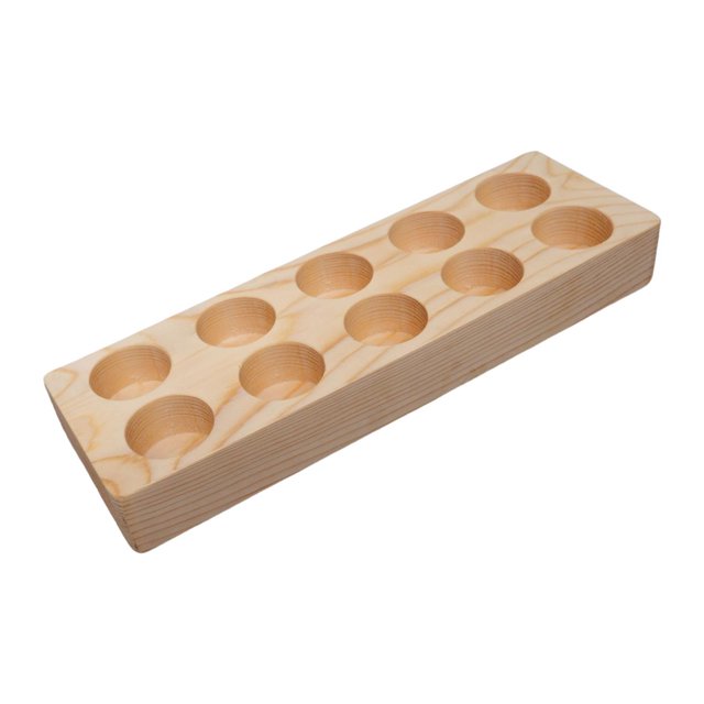 Estante de madera para almacenar aceites esenciales, organizador de botellas de aroma, escritorio esencial 24cmx8.5cmx3cm oscuro