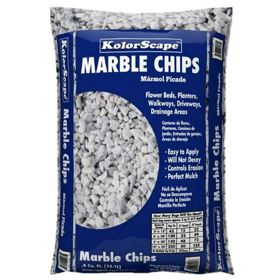 Kolor Scape 40200460 Marble Chips 0.4 cu. ft. Rectangle