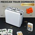thumbnail image 3 of Juego de dominó Mexican Train Queensell con números 91 fichas, 3 of 8
