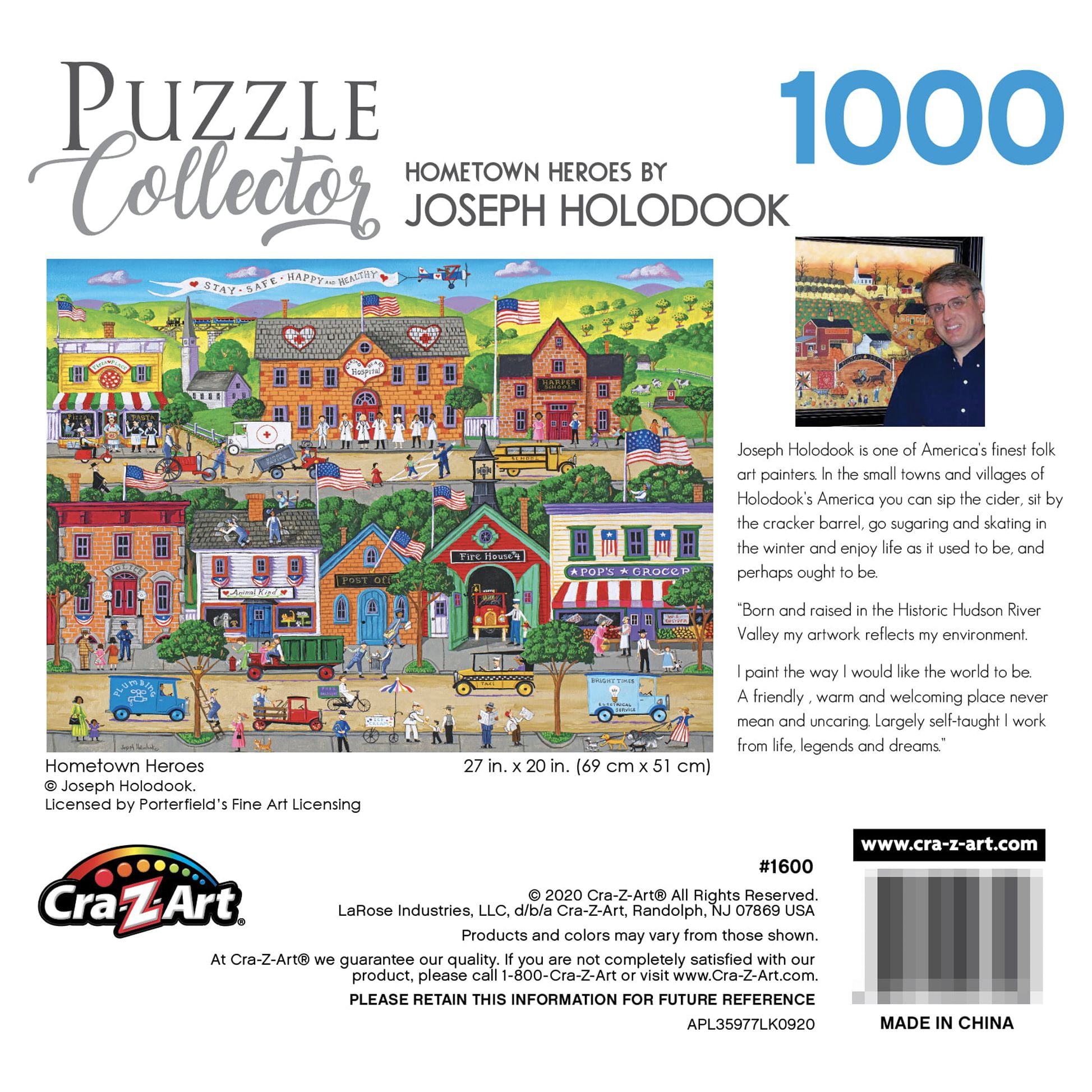 Cra-Z-Art Puzzle Collector 1000-Piece Hometown Heroes Jigsaw Puzzle