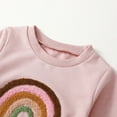 thumbnail image 5 of GYRATEDREAM Toddler Baby Girl Clothes Rainbow Embroidery Crewneck Pullover Sweatshirt Top and Pants Set 2Pcs Fall Winter Outfits 0-3T, 5 of 9