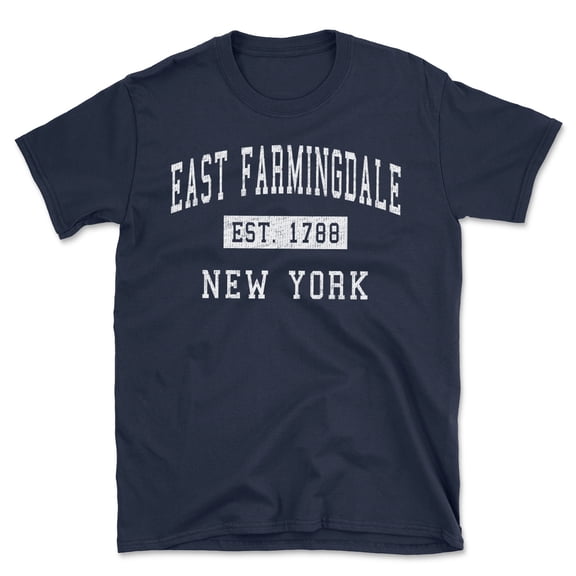 East Farmingdale New York Classic Established Men's Cotton T-Shirt