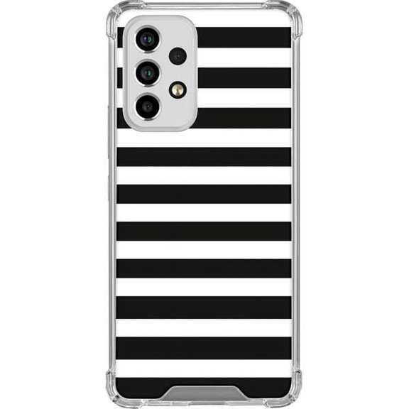 Skinit Stripes White and Black Stripes Galaxy A33 5G Clear Case