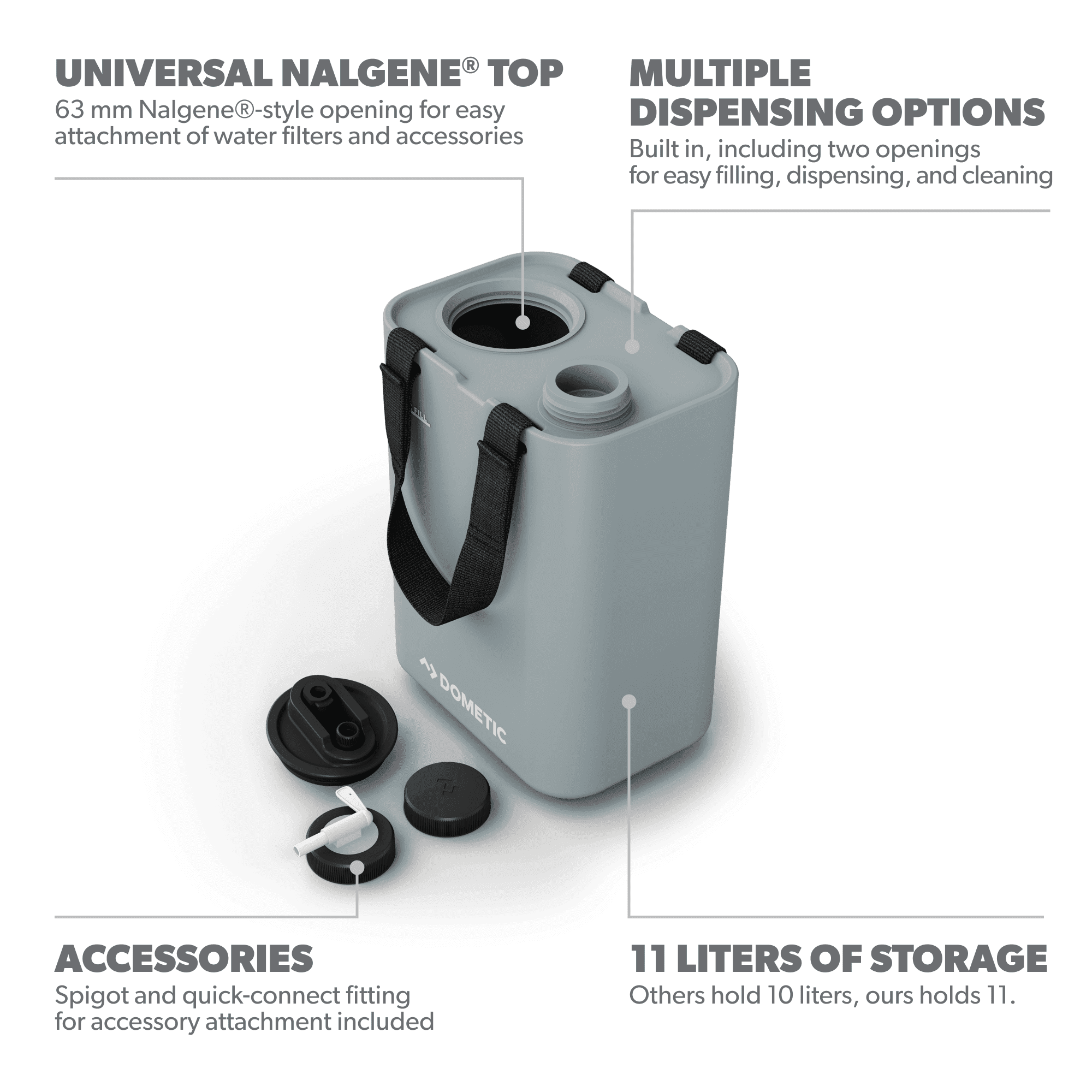 Dometic GO Hydration Water Jug 11L