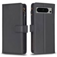 thumbnail image 2 of Compatible with Google Pixel 8 Pro Premium PU Leather Wallet Case with 9 Card Slots Zipper Pocket and Hand Strap, 2 of 5